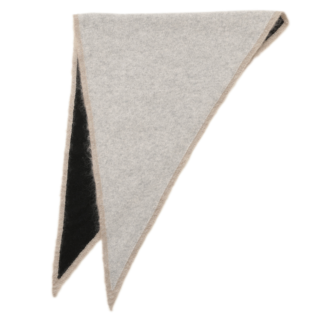 H206 羊毛 シルク 三角形 ストール DRESS HERSELF オンライン